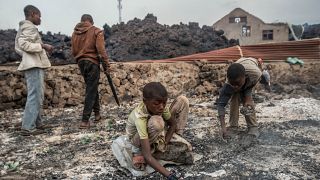 Congo govt delegation surveys volcano damage as frustration grows