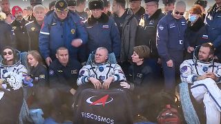 Russian actor, director arrive back on earth from ISS