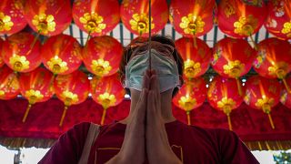 Lunar New Year parade in central Thailand