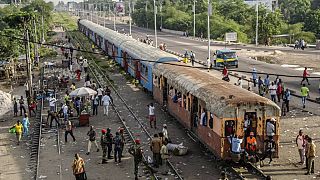 At least 7 dead in a train derailment in DR Congo