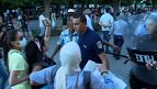 Italian climate activists glue their hands to a Botticelli painting
