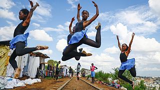 Young Kenyan ballet dancers stage early Christmas performance for their community