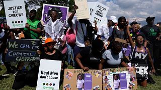 South Africans protest gender violence after child rape allegation